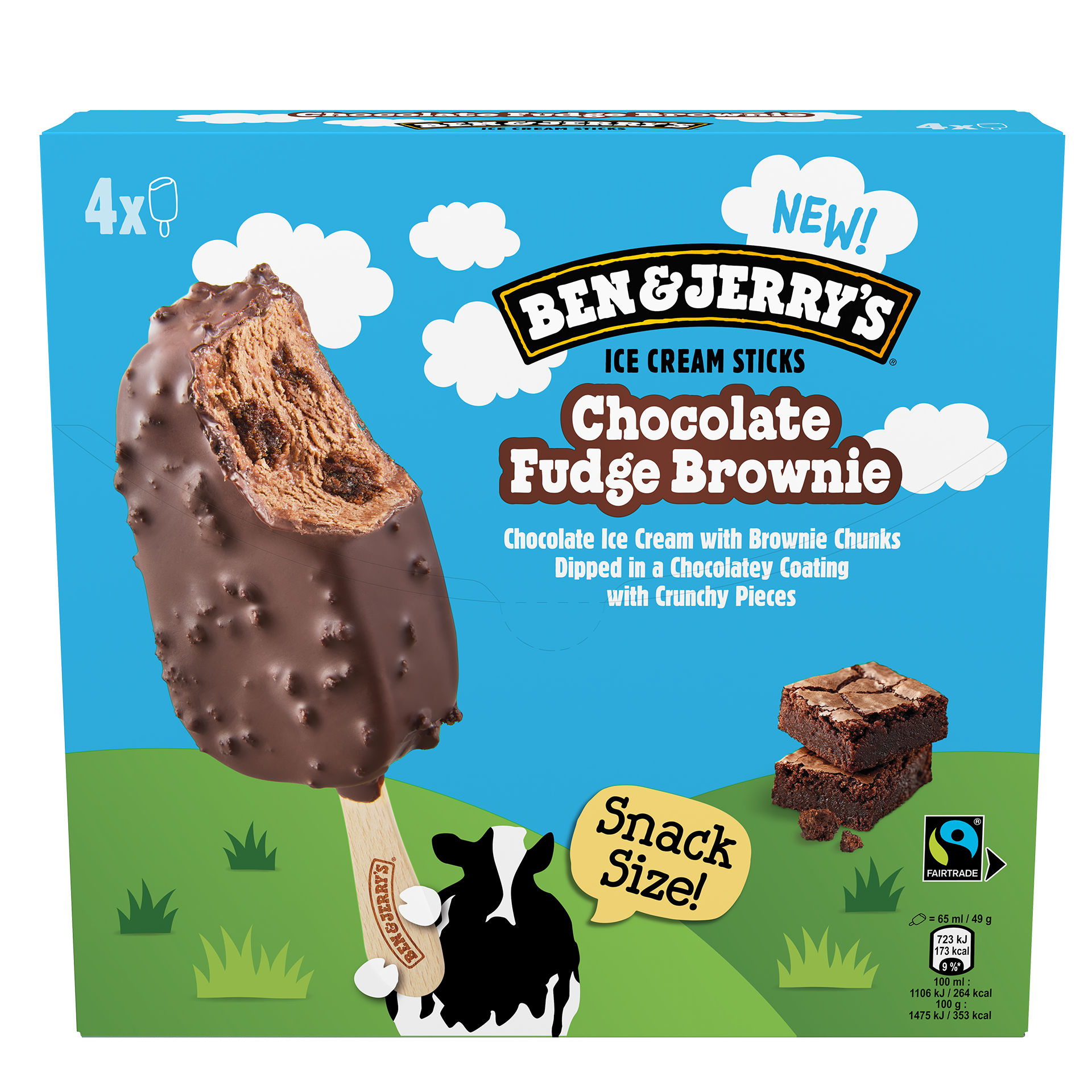 Chocolate Fudge Brownie Origineel ijs - Sticks Multipack
